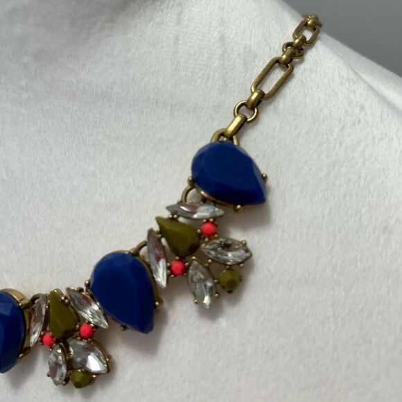 J.Crew Blue/Olive/Statement Necklace - Picture 2 of 4